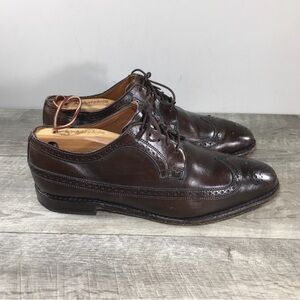 Allen Edmonds Leiden Mens Leather Wingtips Oxfords Shoes Made in USA Size 10.5
